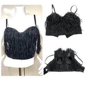 love j fringe Burning Man Festival Rave Fringe Corset/Bra/Top